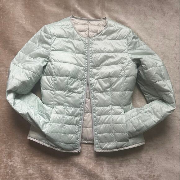 Hugo Boss woman Packable Lightweight Puffer down Jacket sage green gray white xs - Picture 12 of 16